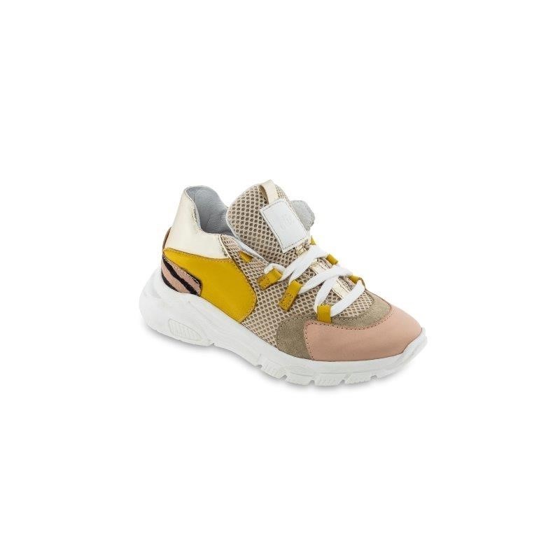 Sneaker Louise CL-9855 - beige / platin / animal