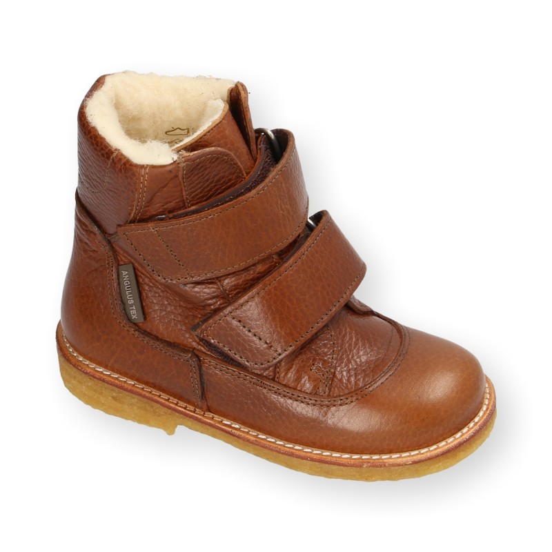 Winter TEX-Boot Velcro Strape 2134-201-Cognac