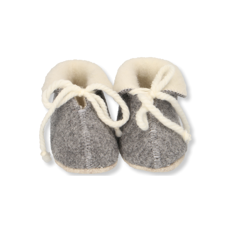 Süße Babyschuhe der Marke LÖWENWEISS - grau