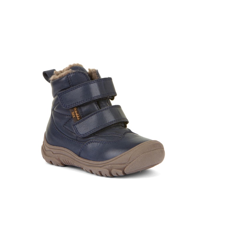 Winter Boot Velcro TEX/Wolle 117- Blau