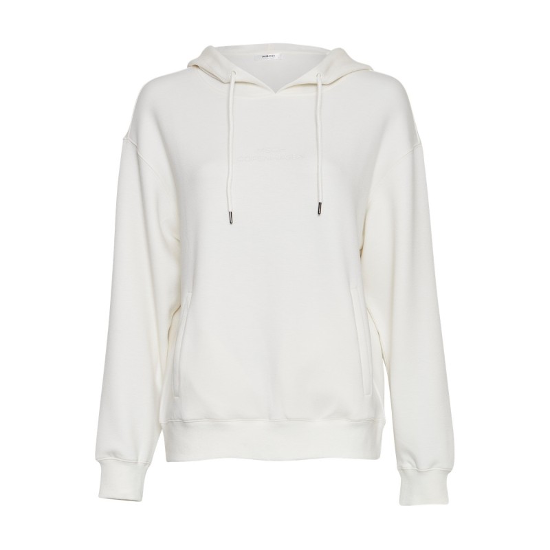 Ima Q Logo Hood Sweatshirt - Off White