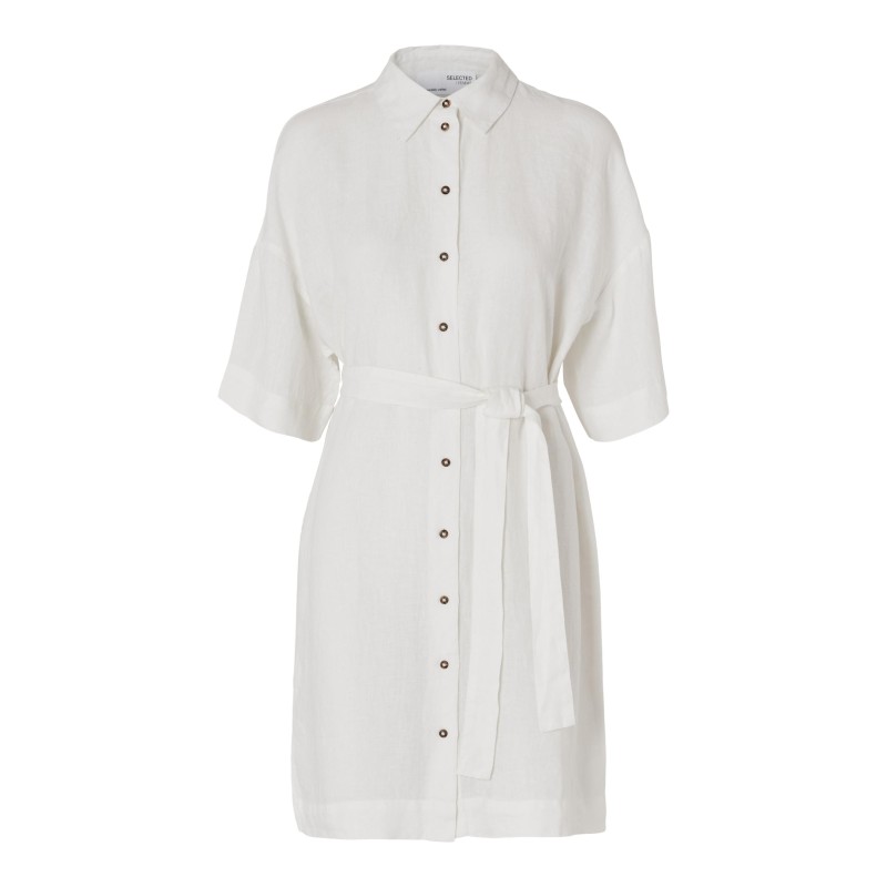 SLF Linnie Short Shirt Dress - Creme