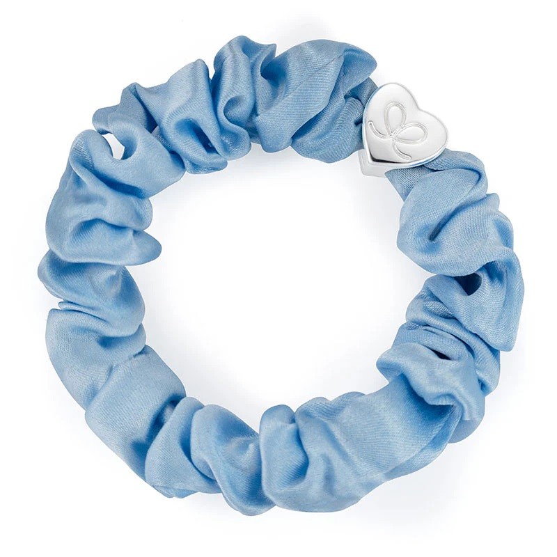 Haarband Silk Scrunchie  - Sky Blue