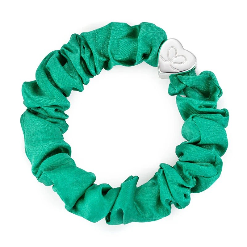 Haarband Silk Scrunchie - Jungle Green