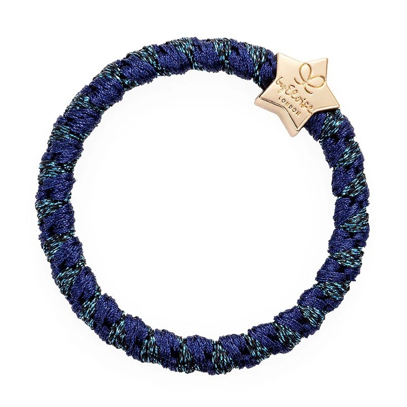 Haarband Gold Star Woven - Navy Simmer