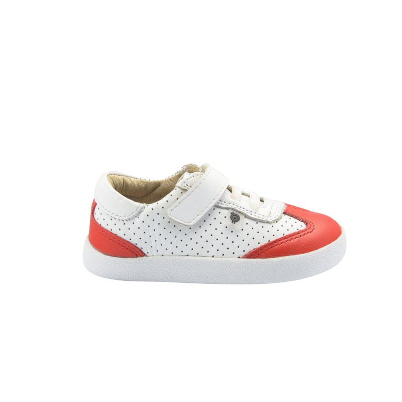 Sneaker Paver Shoe Snow/Red